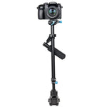 Stabilisateur portatif en aluminium YELANGU S60L 61 cm pour appareils photo reflex numériques et caméscopes
