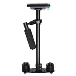 Stabilisateur portatif en aluminium YELANGU S60L 61 cm pour appareils photo reflex numériques et caméscopes