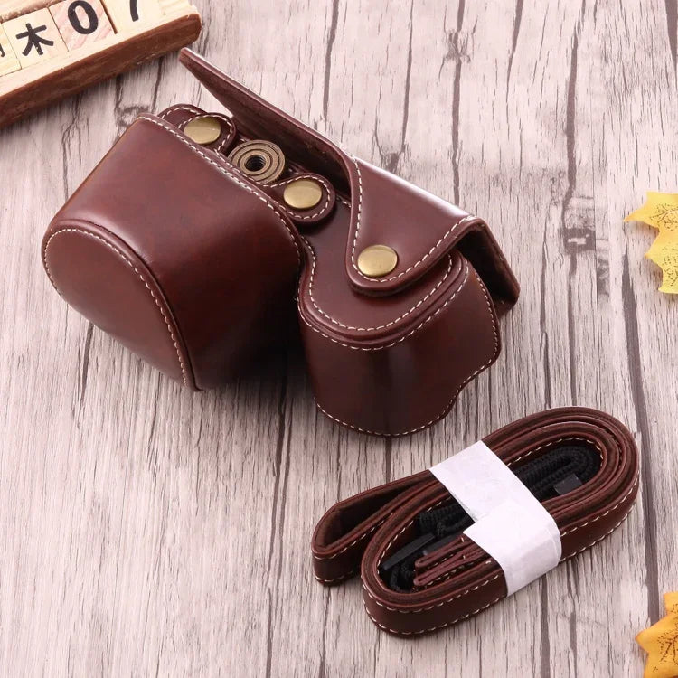 Étui intégral en cuir PU avec bandoulière pour appareil photo Sony A6000 / A6300 / Nex 6, pour Sony A6000, pour A6000
