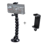Support de fixation flexible à ventouse avec griffe porte-accessoires pour téléphone, support de fixation à ventouse avec griffe porte-accessoires pour téléphone