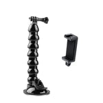 Support de fixation flexible à ventouse avec griffe porte-accessoires pour téléphone, support de fixation à ventouse avec griffe porte-accessoires pour téléphone