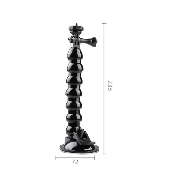 Support de fixation flexible à ventouse avec griffe porte-accessoires pour téléphone, support de fixation à ventouse avec griffe porte-accessoires pour téléphone