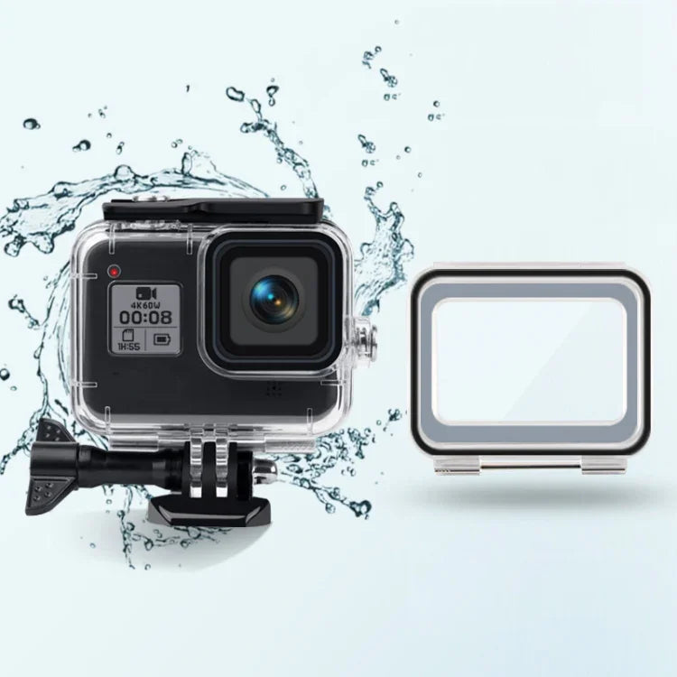 Étui étanche à 45 m + coque arrière tactile pour GoPro HERO8 Black, Étui + coque tactile pour GoPro8