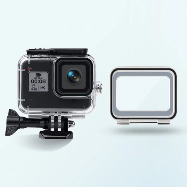 Étui étanche à 45 m + coque arrière tactile pour GoPro HERO8 Black, Étui + coque tactile pour GoPro8