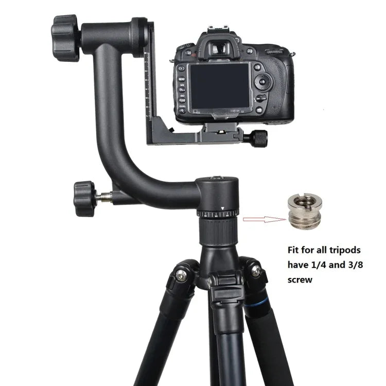 Rotule de trépied à cardan horizontale 360° YELANGU pour caméras DV et reflex numériques domestiques, YLG0401E