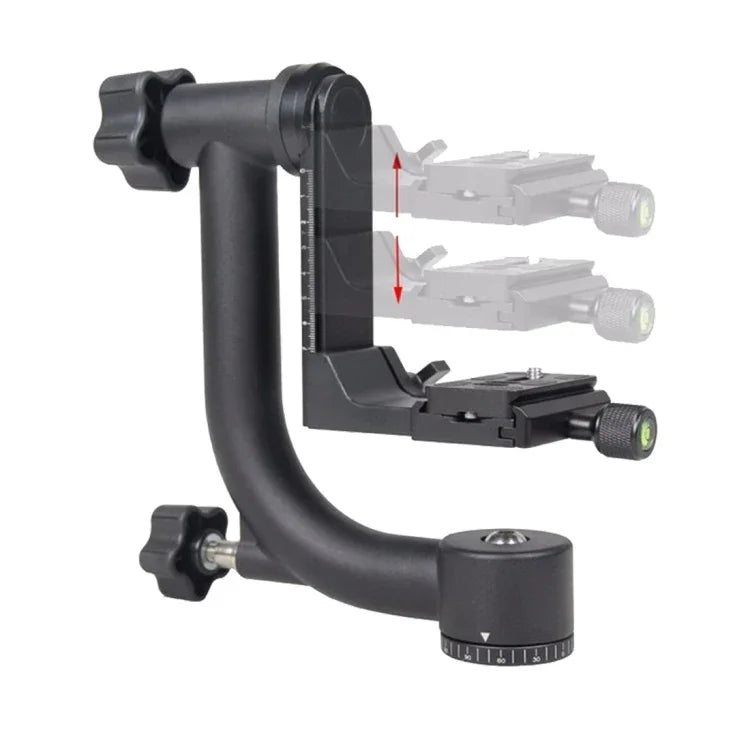 Rotule de trépied à cardan horizontale 360° YELANGU pour caméras DV et reflex numériques domestiques, YLG0401E