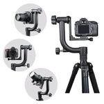 Rotule de trépied à cardan horizontale 360° YELANGU pour caméras DV et reflex numériques domestiques, YLG0401E