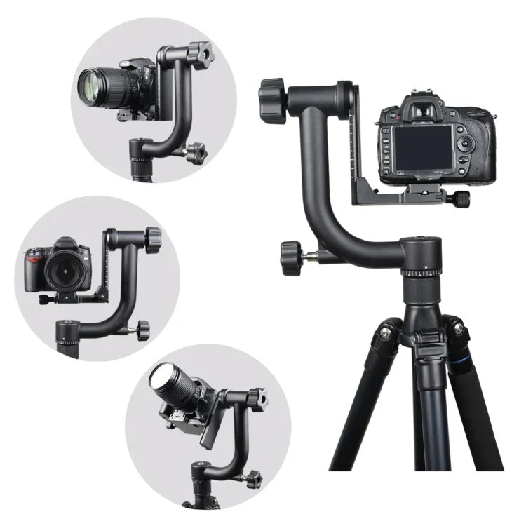 Rotule de trépied à cardan horizontale 360° YELANGU pour caméras DV et reflex numériques domestiques, YLG0401E