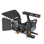 Le kit cage YELANGU YLG1105A A7 comprend un stabilisateur de cage pour caméra vidéo, un système de mise au point et un matte box pour Sony GH4 / A7S / A7 / A7R / A72 / A7RII / A7SII / A6000 / A6500 / A6300 / A7R3 / A7S3 / A7R4.