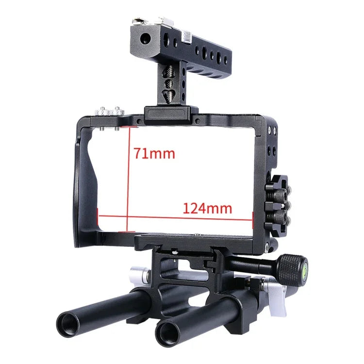YELANGU YLG0905A Cage vidéo avec poignée et stabilisateur pour appareils photo Sony A6000/A6300/A6400/A6500