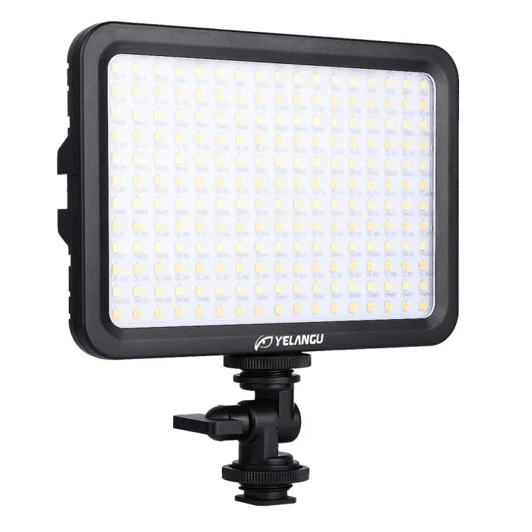 YELANGU YLG0504B 204 LED 1000LM 3300-5600K Sans polariseur, éclairage de studio à intensité variable pour la vidéo et la photo, compatible avec les appareils photo reflex numériques Canon, Nikon et autres.