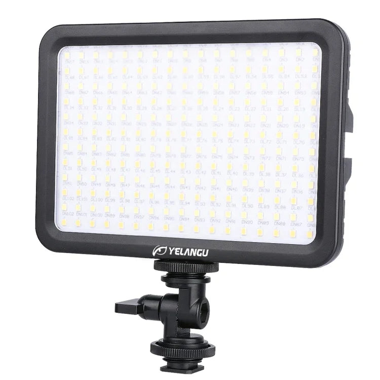 YELANGU YLG0504B 204 LED 1000LM 3300-5600K Sans polariseur, éclairage de studio à intensité variable pour la vidéo et la photo, compatible avec les appareils photo reflex numériques Canon, Nikon et autres.