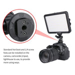 YELANGU YLG0504B 204 LED 1000LM 3300-5600K Sans polariseur, éclairage de studio à intensité variable pour la vidéo et la photo, compatible avec les appareils photo reflex numériques Canon, Nikon et autres.