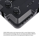 YELANGU YLG0504B 204 LED 1000LM 3300-5600K Sans polariseur, éclairage de studio à intensité variable pour la vidéo et la photo, compatible avec les appareils photo reflex numériques Canon, Nikon et autres.