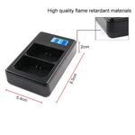 Chargeur de batterie double canal avec écran LCD numérique et port USB pour batterie Sony NP-FZ100, compatible avec Sony A9 (ILCE-9), double batterie NP-FZ100