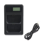 Chargeur de batterie double canal avec écran LCD numérique et port USB pour batterie Sony NP-FZ100, compatible avec Sony A9 (ILCE-9), double batterie NP-FZ100