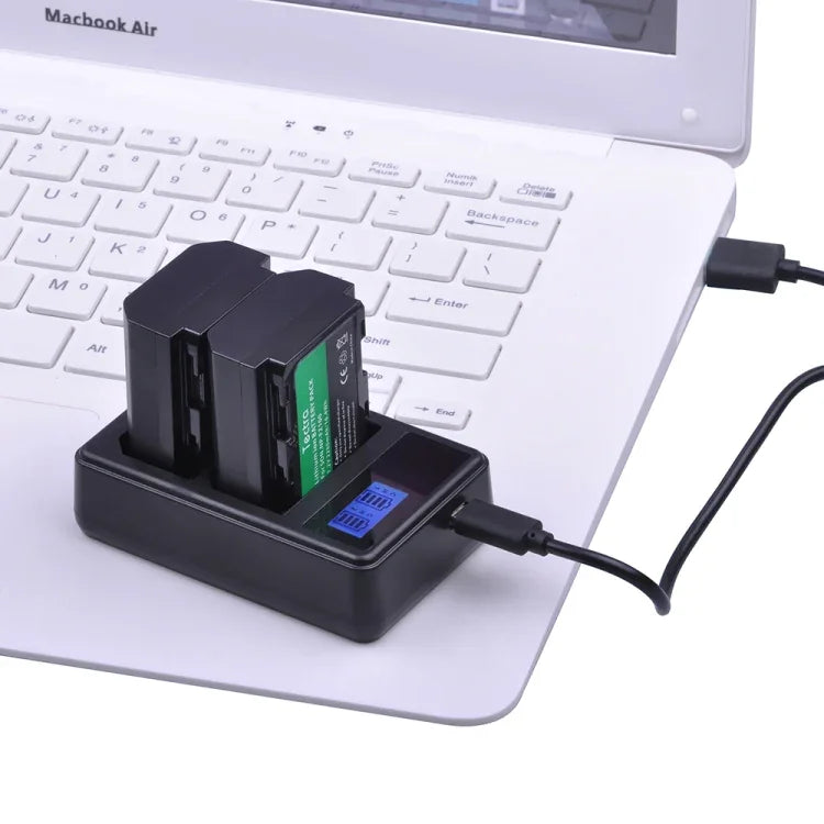 Chargeur de batterie double canal avec écran LCD numérique et port USB pour batterie Sony NP-FZ100, compatible avec Sony A9 (ILCE-9), double batterie NP-FZ100