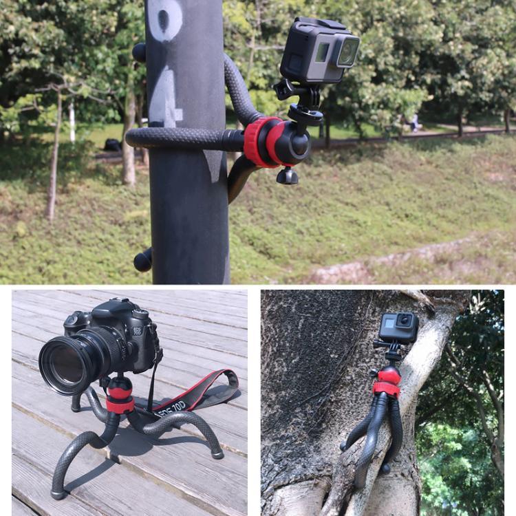 Mini support trépied flexible en forme de pieuvre avec pince pour téléphone, compatible avec iPhone, Galaxy, Huawei, GoPro, Insta360, DJI et autres caméras d'action, GP271