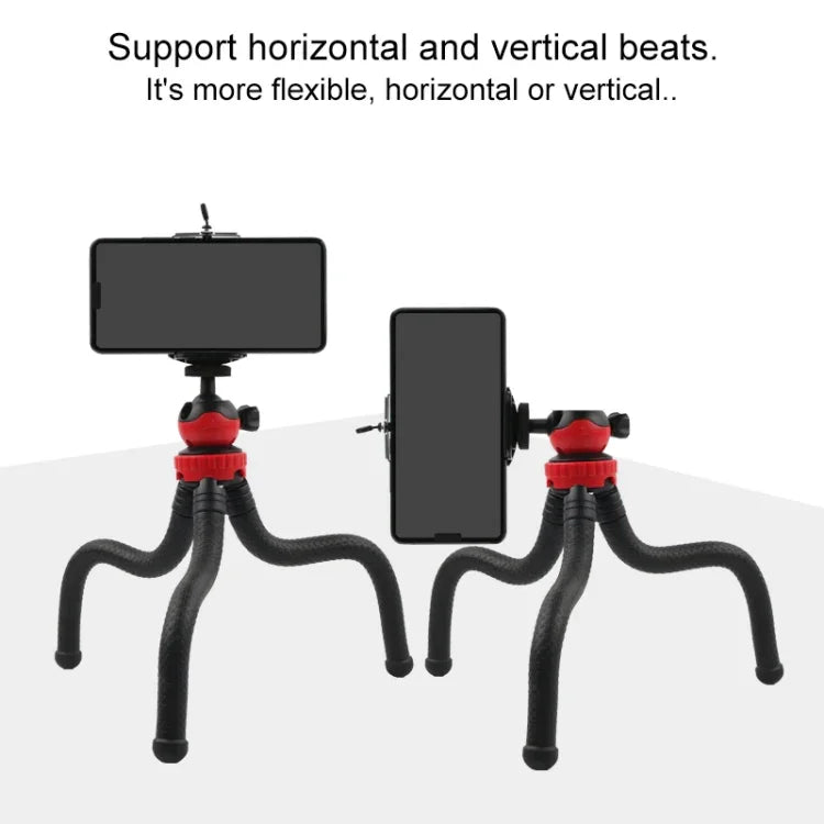 Mini support trépied flexible en forme de pieuvre avec pince pour téléphone, compatible avec iPhone, Galaxy, Huawei, GoPro, Insta360, DJI et autres caméras d'action, GP271