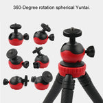 Mini support trépied flexible en forme de pieuvre avec pince pour téléphone, compatible avec iPhone, Galaxy, Huawei, GoPro, Insta360, DJI et autres caméras d'action, GP271