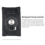 Support de sac à dos à bandoulière rotatif à 360 degrés avec sangle de fixation rapide pour GoPro, Insta360, DJI et autres caméras d'action