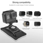 Support de sac à dos à bandoulière rotatif à 360 degrés avec sangle de fixation rapide pour GoPro, Insta360, DJI et autres caméras d'action