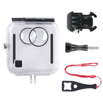 Boîtier étanche 40 m pour GoPro Fusion, avec fixation de base à boucle, vis et clé, pour GoPro Fusion