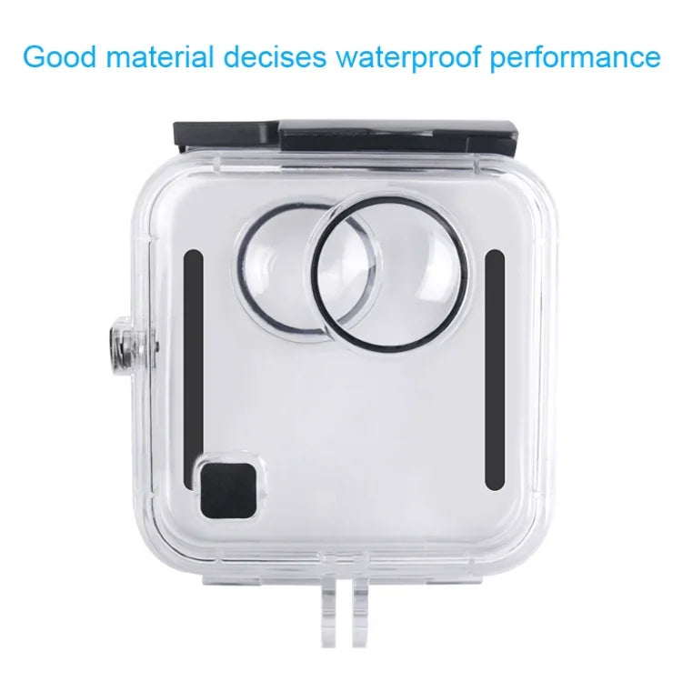 Boîtier étanche 40 m pour GoPro Fusion, avec fixation de base à boucle, vis et clé, pour GoPro Fusion