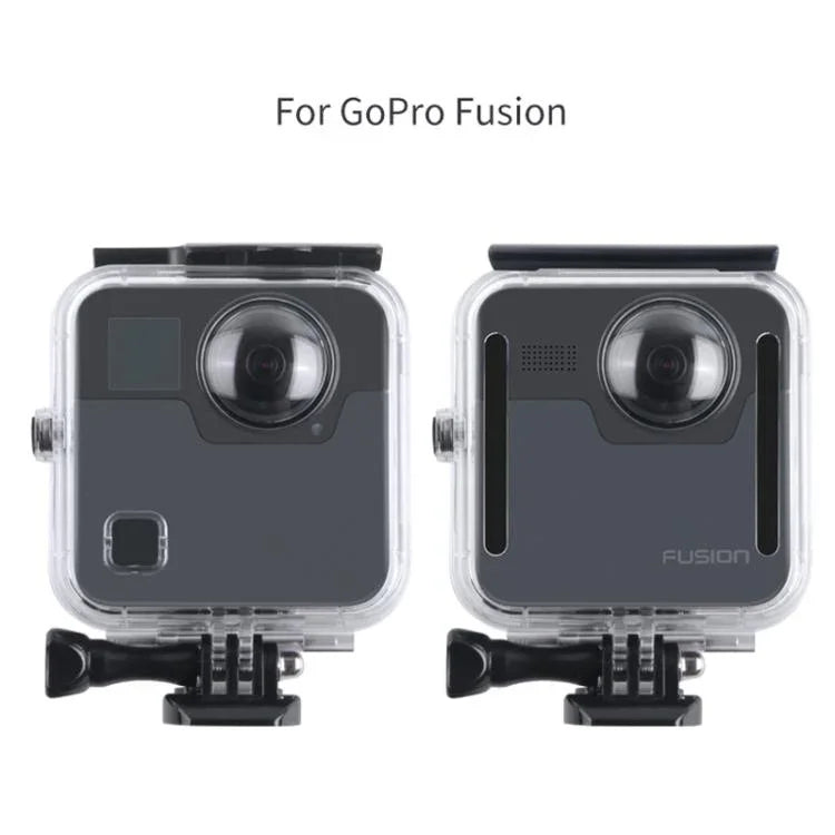 Boîtier étanche 40 m pour GoPro Fusion, avec fixation de base à boucle, vis et clé, pour GoPro Fusion