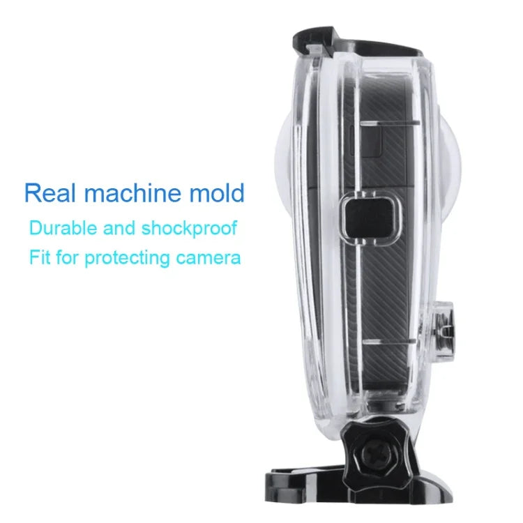 Boîtier étanche 40 m pour GoPro Fusion, avec fixation de base à boucle, vis et clé, pour GoPro Fusion