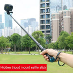 Trépied pliable et portable avec perche monopode pour selfies, compatible avec GoPro, Insta360, DJI et autres caméras d'action. Longueur : 23,5 à 81 cm. Marque : RUIGPRO.
