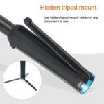 Trépied pliable et portable avec perche monopode pour selfies, compatible avec GoPro, Insta360, DJI et autres caméras d'action. Longueur : 23,5 à 81 cm. Marque : RUIGPRO.