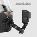 Kit de fixation adhésif multi-articulations pour casque de vélo avec boucle en J, adaptateur et vis, compatible avec GoPro, Insta360, DJI et autres caméras d'action.