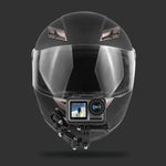 Kit de fixation adhésif multi-articulations pour casque de vélo avec boucle en J, adaptateur et vis, compatible avec GoPro, Insta360, DJI et autres caméras d'action.