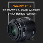 YONGNUO YN50MM F1.4C Objectif à grande ouverture F1.4 avec autofocus pour Canon, YN50mm F1.4C