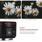 YONGNUO YN50MM F1.8C II Objectif à autofocus F1.8 pour monture Canon EF, nouvel objectif, YN50mm F1.8C II