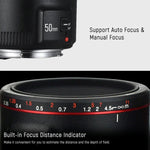 YONGNUO YN50MM F1.8C II Objectif à autofocus F1.8 pour monture Canon EF, nouvel objectif, YN50mm F1.8C II
