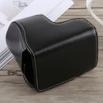 Étui intégral en cuir PU avec bandoulière pour appareil photo Sony A5100