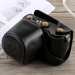 Étui intégral en cuir PU avec bandoulière pour appareil photo Sony A5100