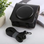 Étui en cuir PU style rétro avec bandoulière pour appareil photo FUJIFILM instax SQUARE SQ6