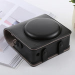 Étui en cuir PU style rétro avec bandoulière pour appareil photo FUJIFILM instax SQUARE SQ6
