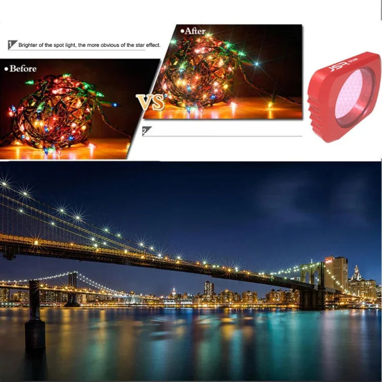 Filtre étoile HD Slim Point Line pour DJI OSMO Pocket, filtre étoile