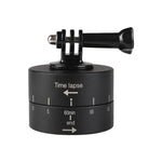Adaptateur de tête de trépied stabilisateur à rotation automatique à 360 degrés pour GoPro, 60 minutes d'enregistrement en accéléré