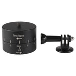 Adaptateur de tête de trépied stabilisateur à rotation automatique à 360 degrés pour GoPro, 60 minutes d'enregistrement en accéléré