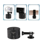 Adaptateur de tête de trépied stabilisateur à rotation automatique à 360 degrés pour GoPro, 60 minutes d'enregistrement en accéléré