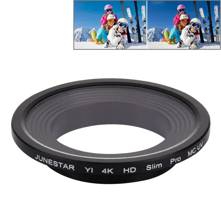 JUNESTAR pour Xiaomi Xiaoyi Yi II 4K Sport Action Camera Professional HD Slim MCUV Lens Filter, MCUV Lens Filter