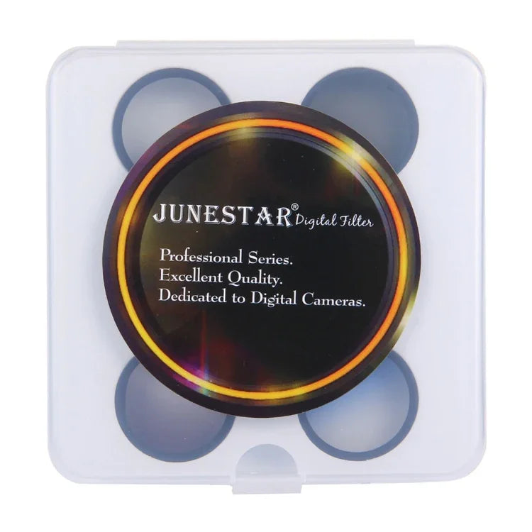 Filtre d'objectif professionnel JUNESTAR 6 en 1 34 mm (CPL + UV + Rouge dégradé + Orange dégradé + Bleu dégradé + Gris dégradé) pour DJI Phantom 3 et 4