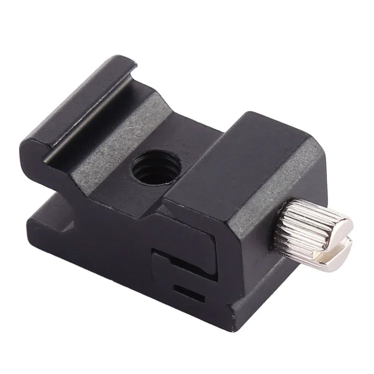 Support universel en métal pour flash et tête de lampe à griffe.