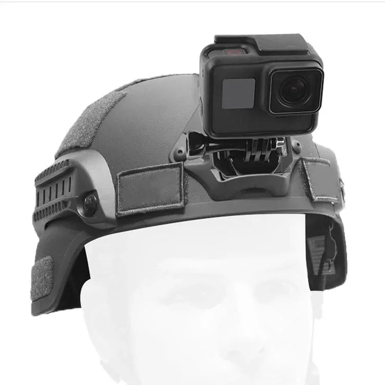 Support de casque en alliage d'aluminium GP193 pour selfies, compatible avec GoPro, Insta360, DJI et autres caméras d'action, GP193