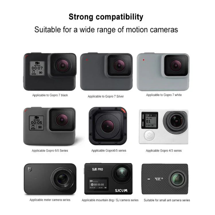 Support trépied GP456 pour GoPro, Insta360, DJI et autres caméras d'action et téléphones de 4 à 6,8 pouces, GP456